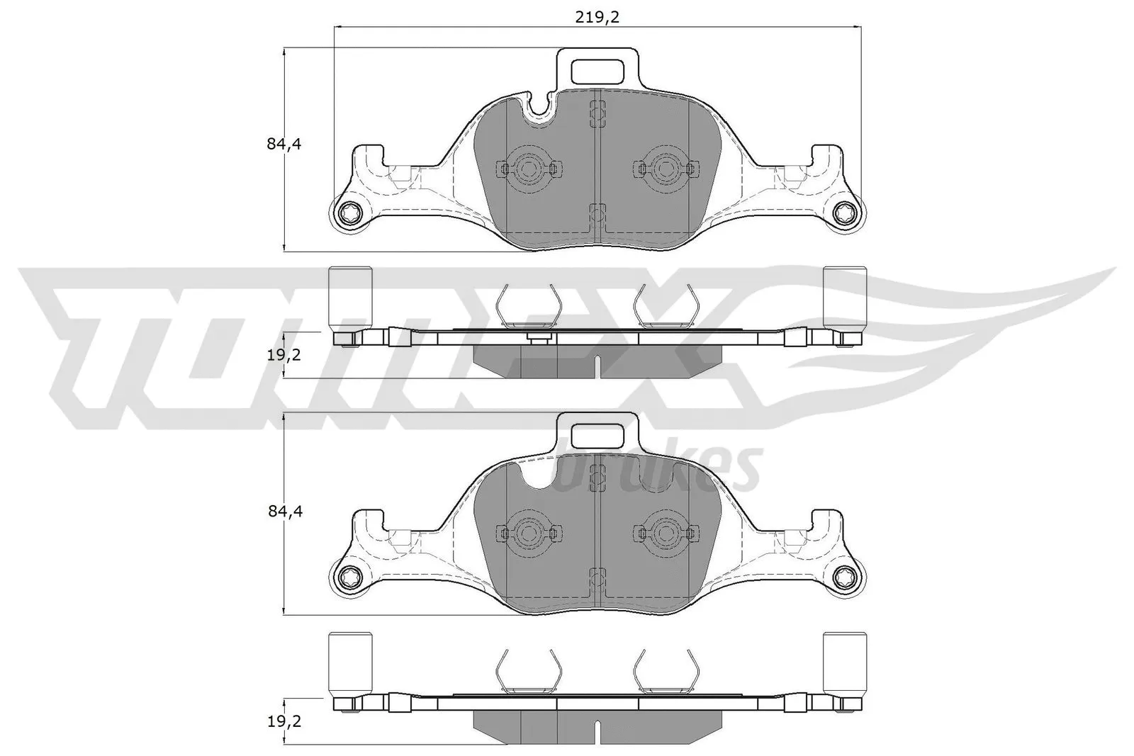 Brake Pad Set, disc brake (TX 19-08)