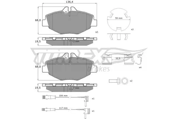 Brake Pad Set, disc brake