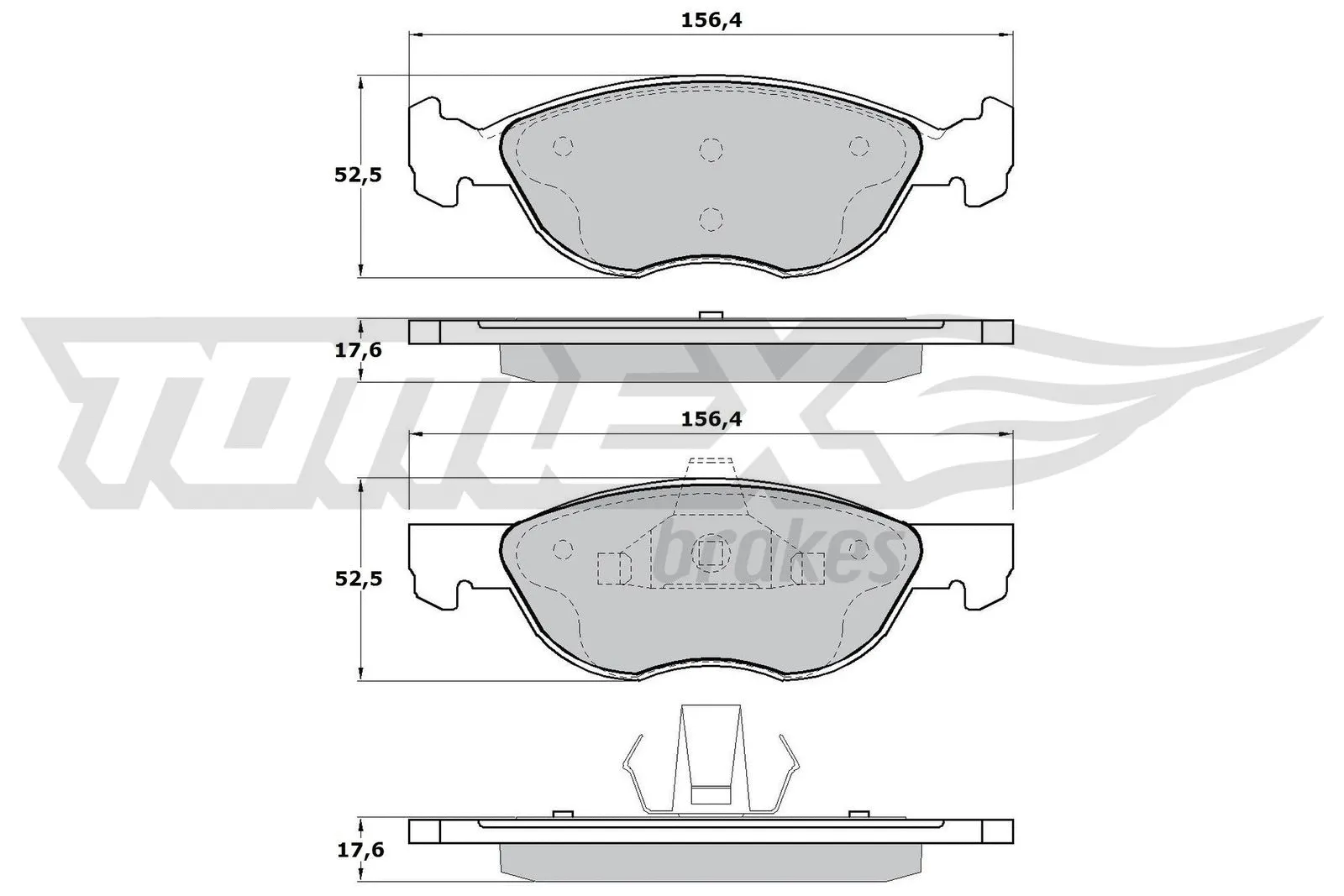 Brake Pad Set, disc brake (TX 17-17)