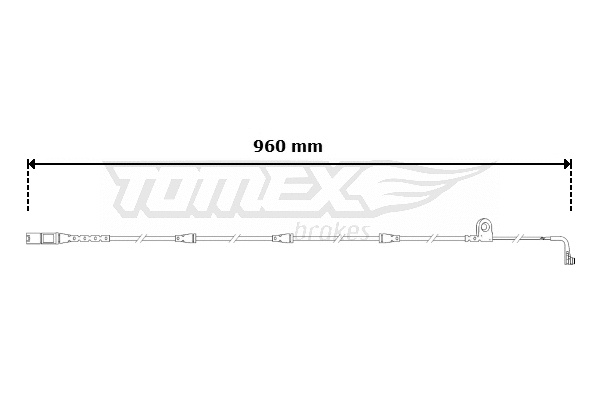 Warning Contact, brake pad wear (TX 30-61)