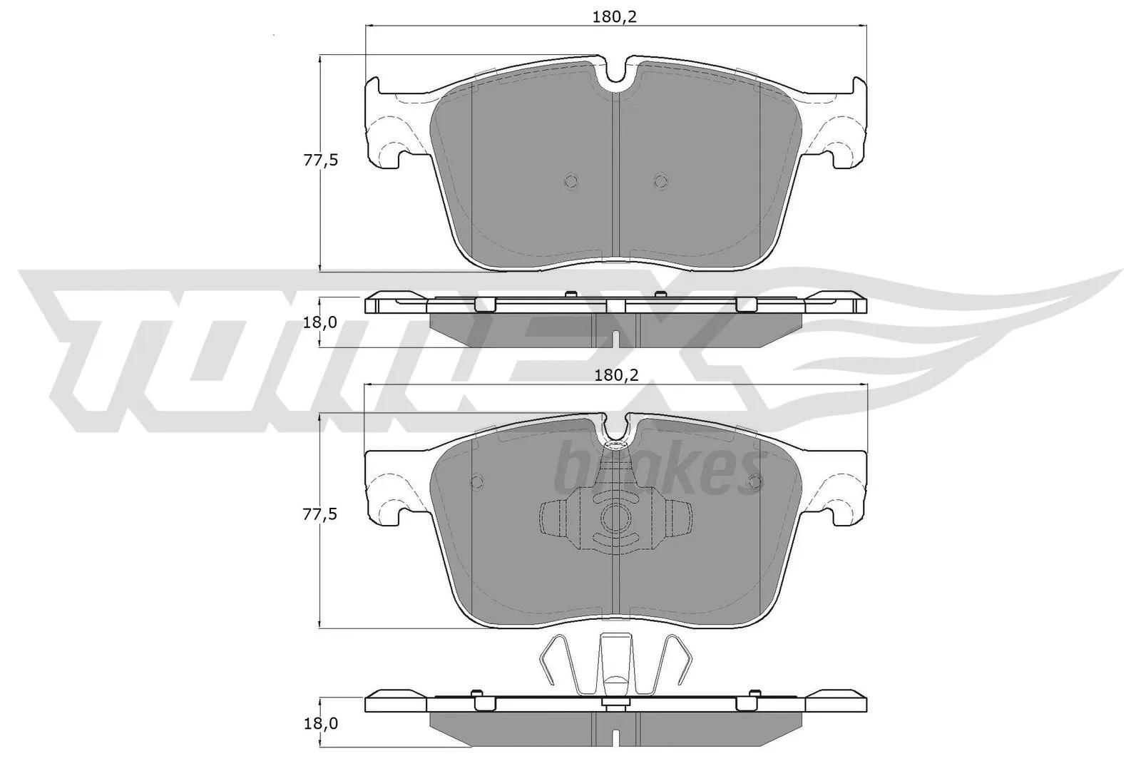 Brake Pad Set, disc brake (TX 18-84)
