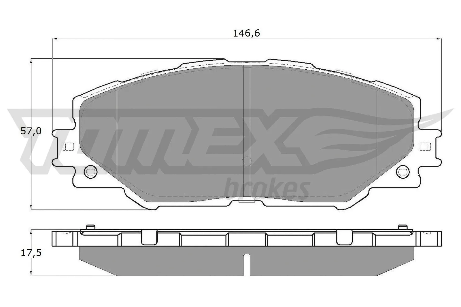 Brake Pad Set, disc brake (TX 15-41)