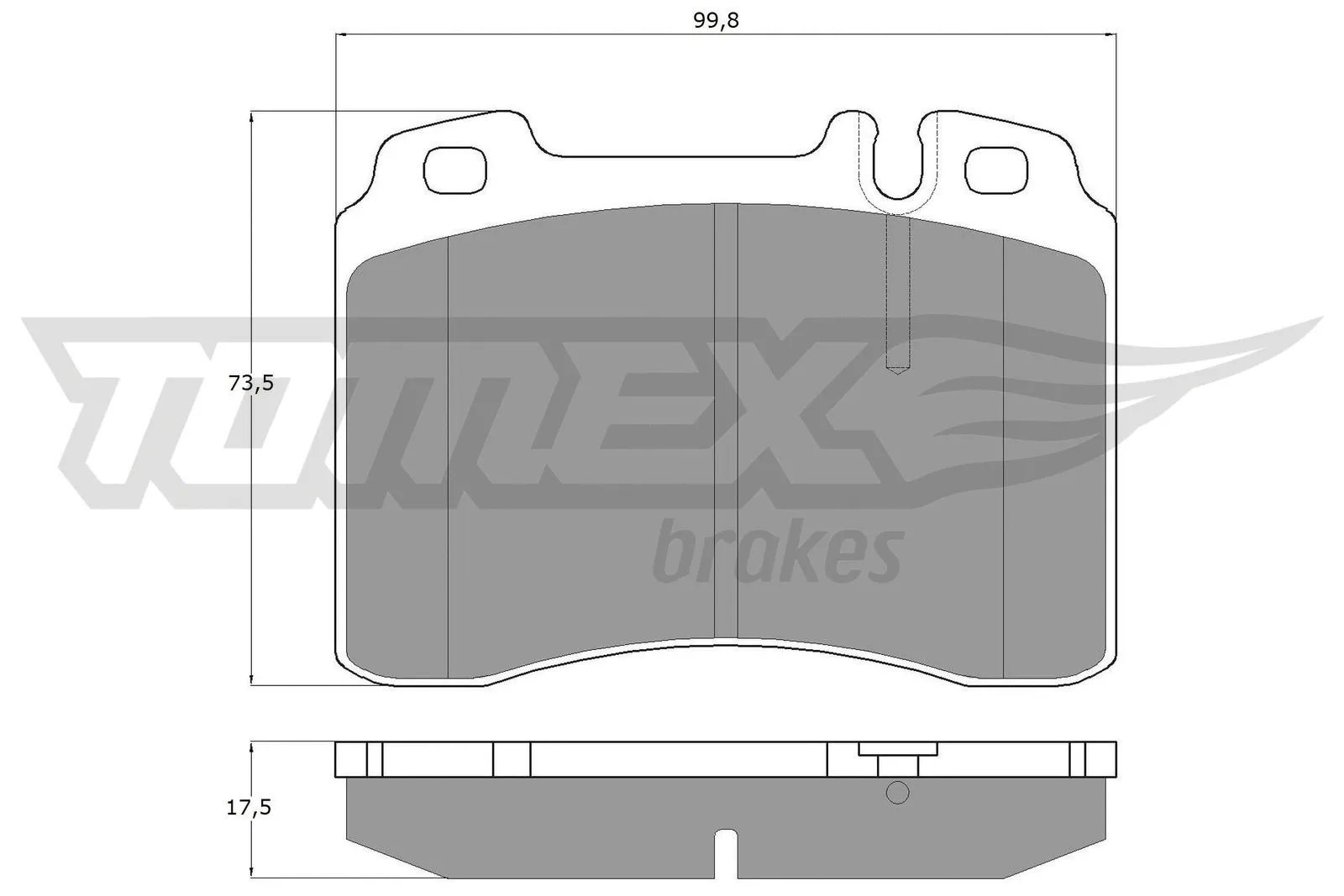Brake Pad Set, disc brake (TX 12-71)