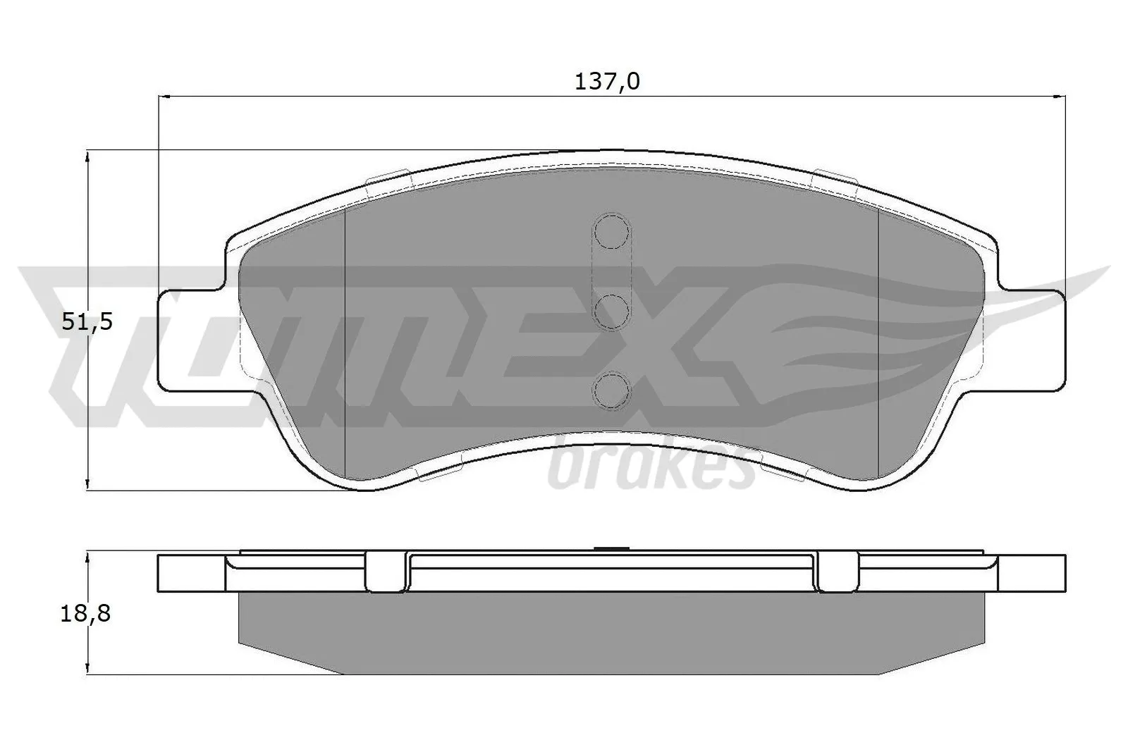 Brake Pad Set, disc brake (TX 14-64)