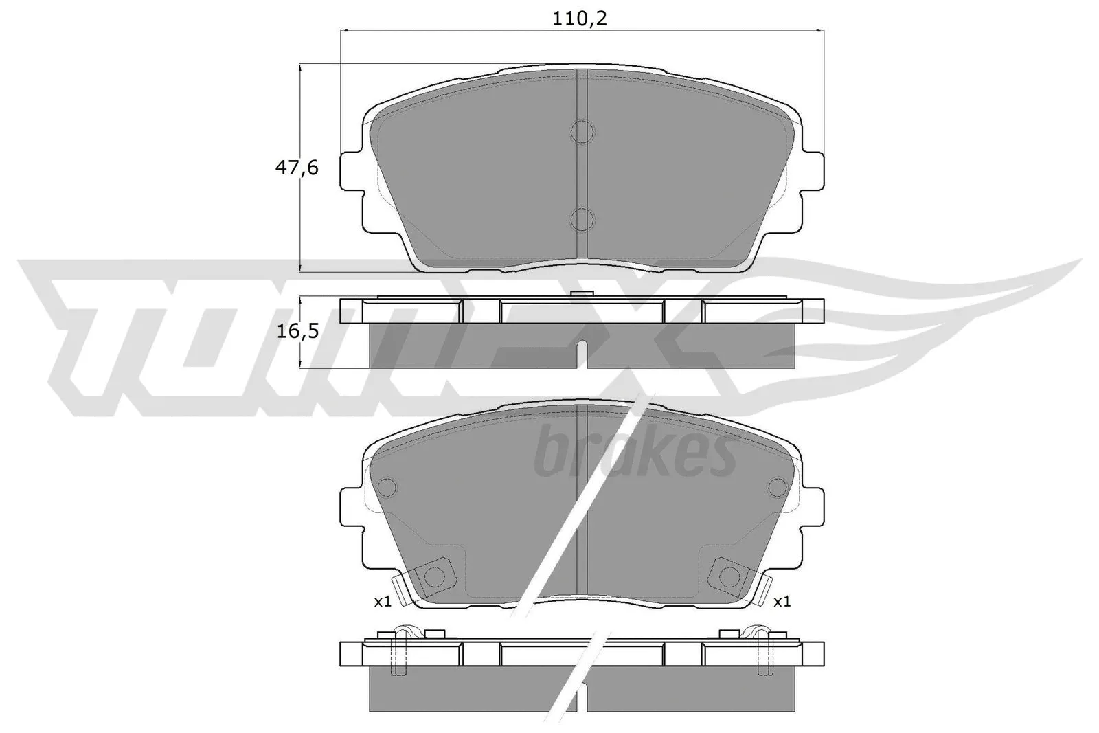Brake Pad Set, disc brake (TX 18-30)