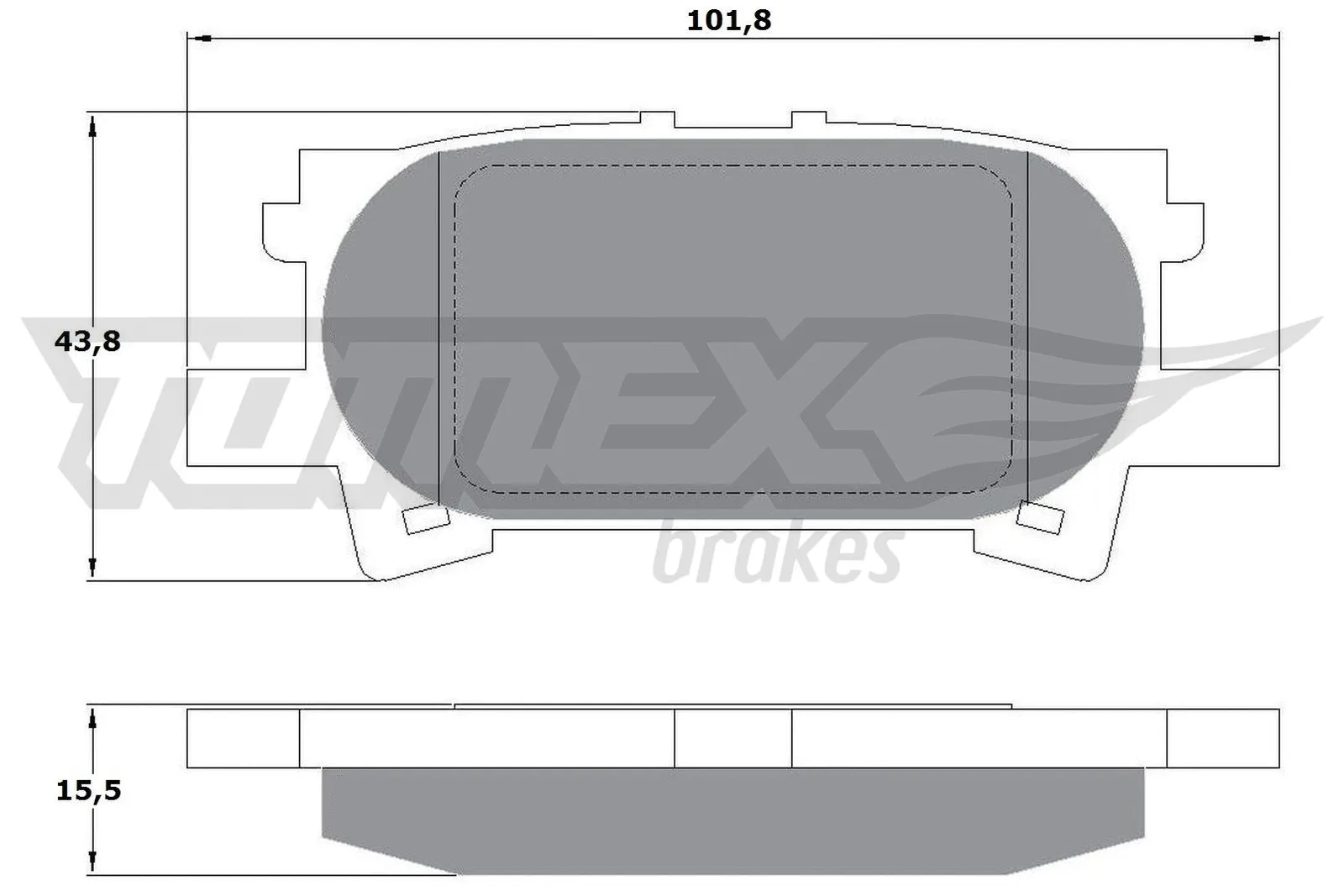 Brake Pad Set, disc brake (TX 17-64)