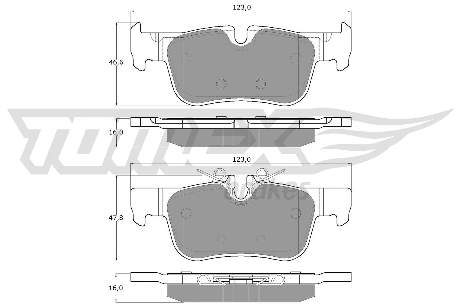 Brake Pad Set, disc brake (TX 18-44)
