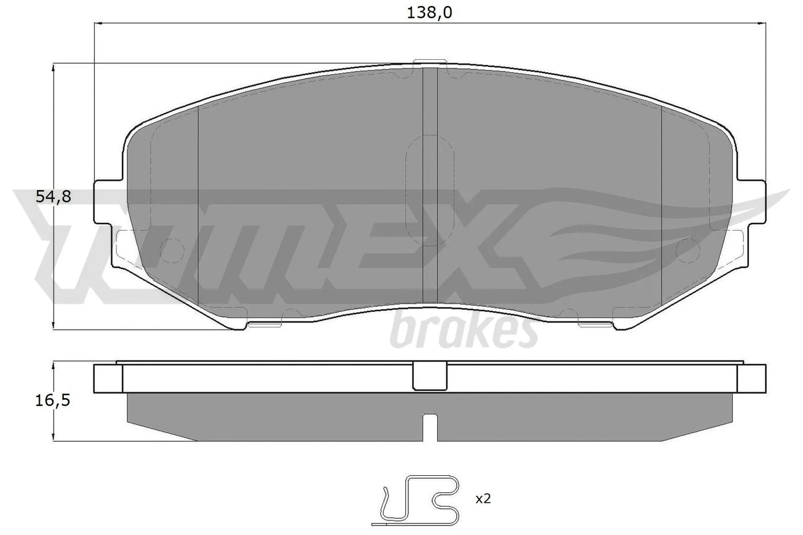 Brake Pad Set, disc brake (TX 14-92)