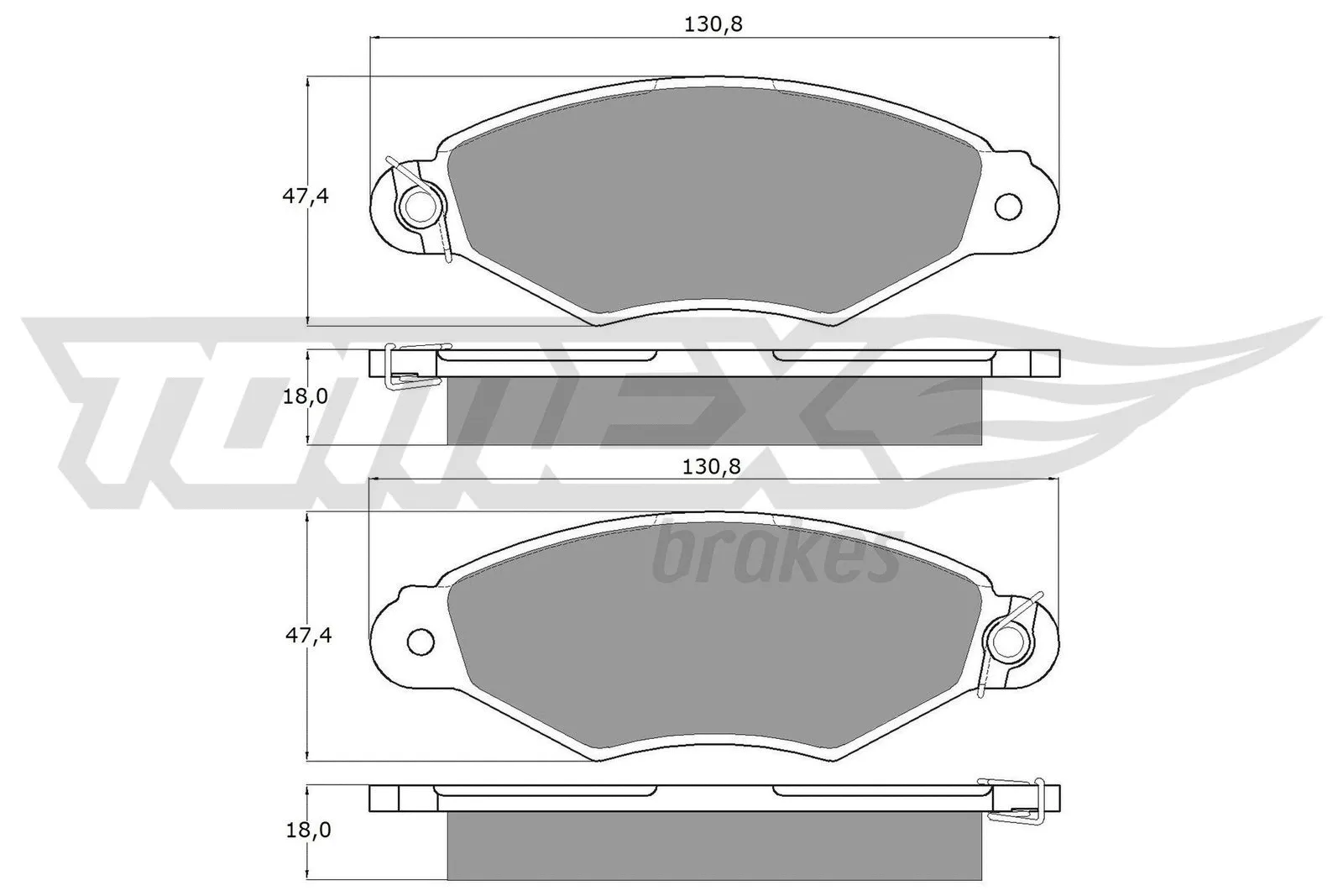 Brake Pad Set, disc brake (TX 11-75)