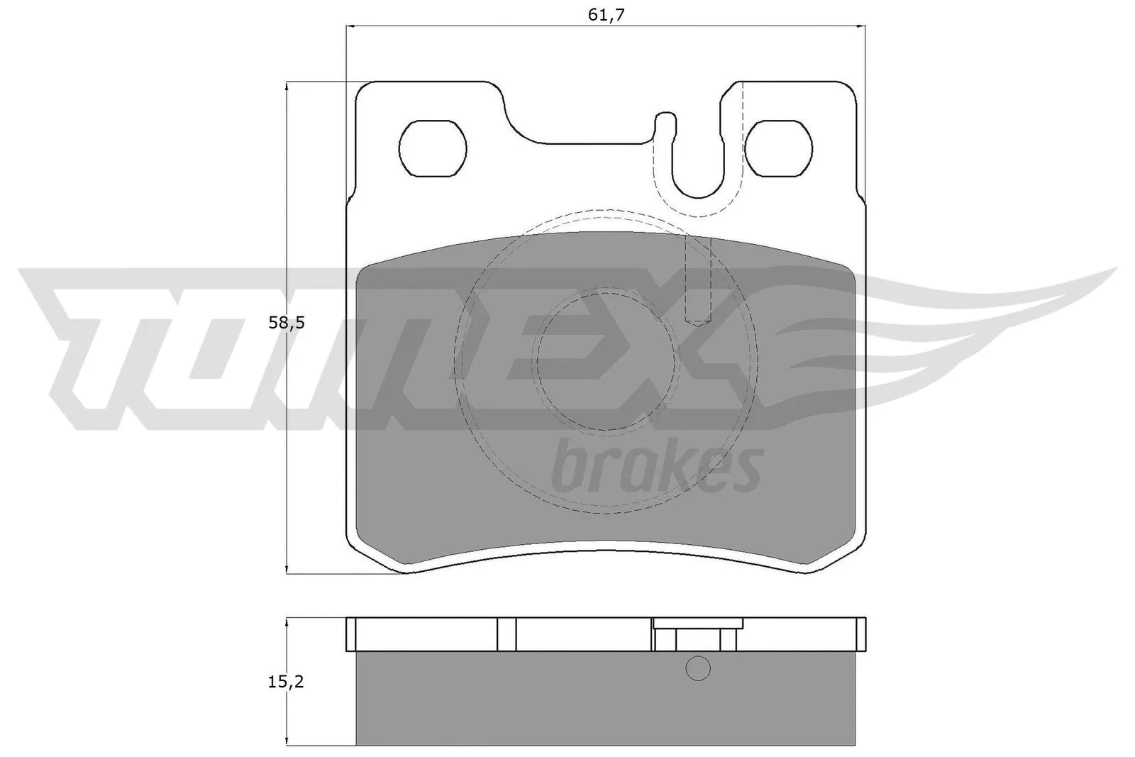 Brake Pad Set, disc brake (TX 12-33)