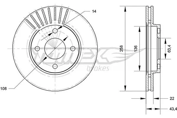 Brake Disc (TX 70-13)