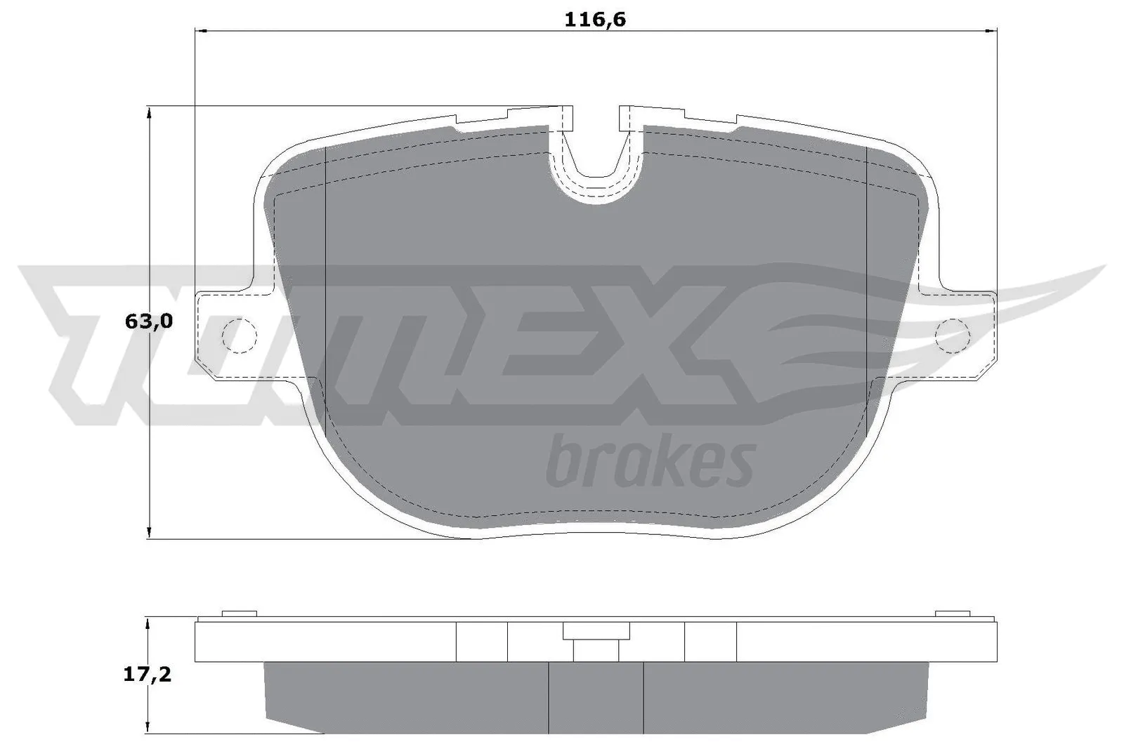 Brake Pad Set, disc brake (TX 16-93)