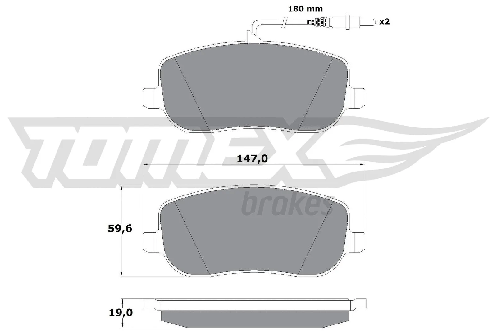 Brake Pad Set, disc brake (TX 13-34)