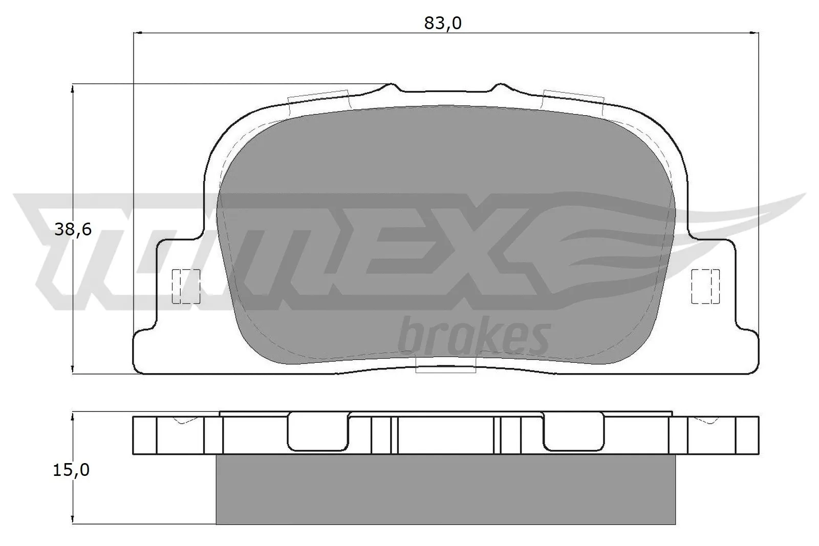 Brake Pad Set, disc brake (TX 13-71)