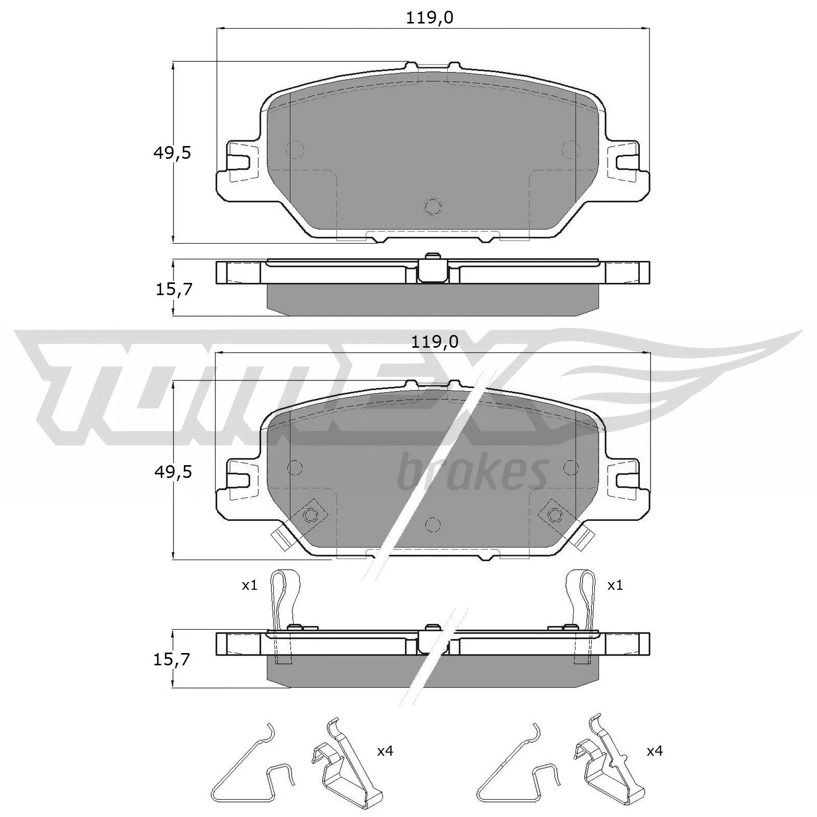 Brake Pad Set, disc brake