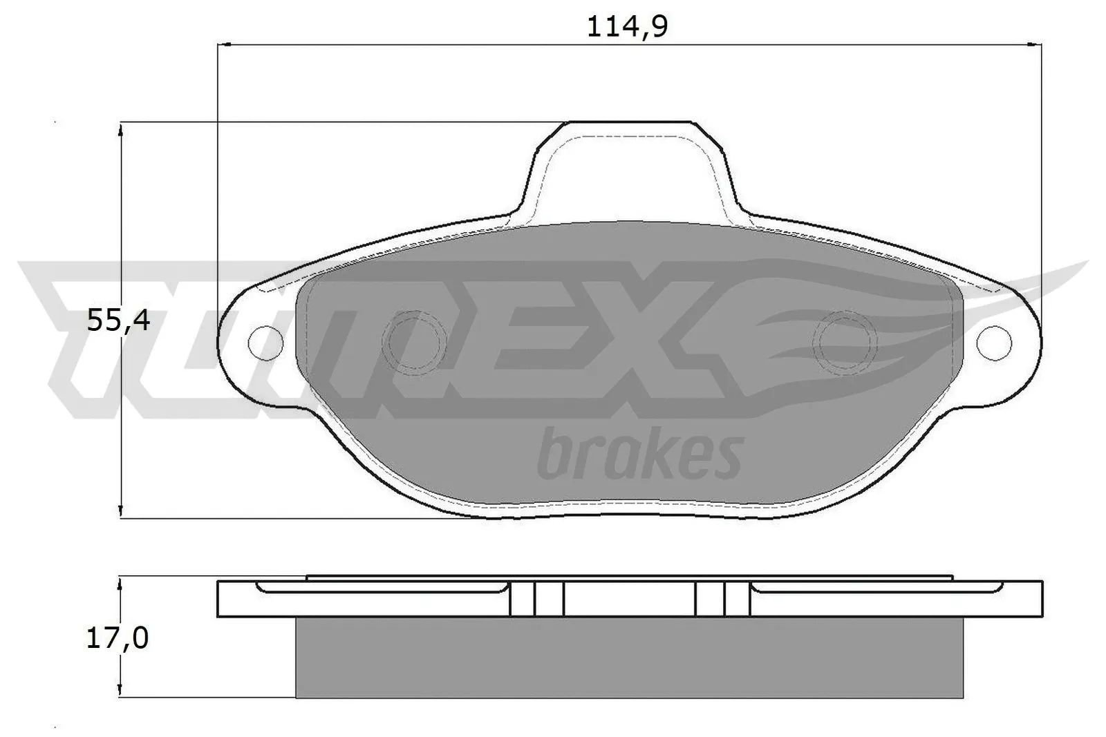 Brake Pad Set, disc brake (TX 12-41)