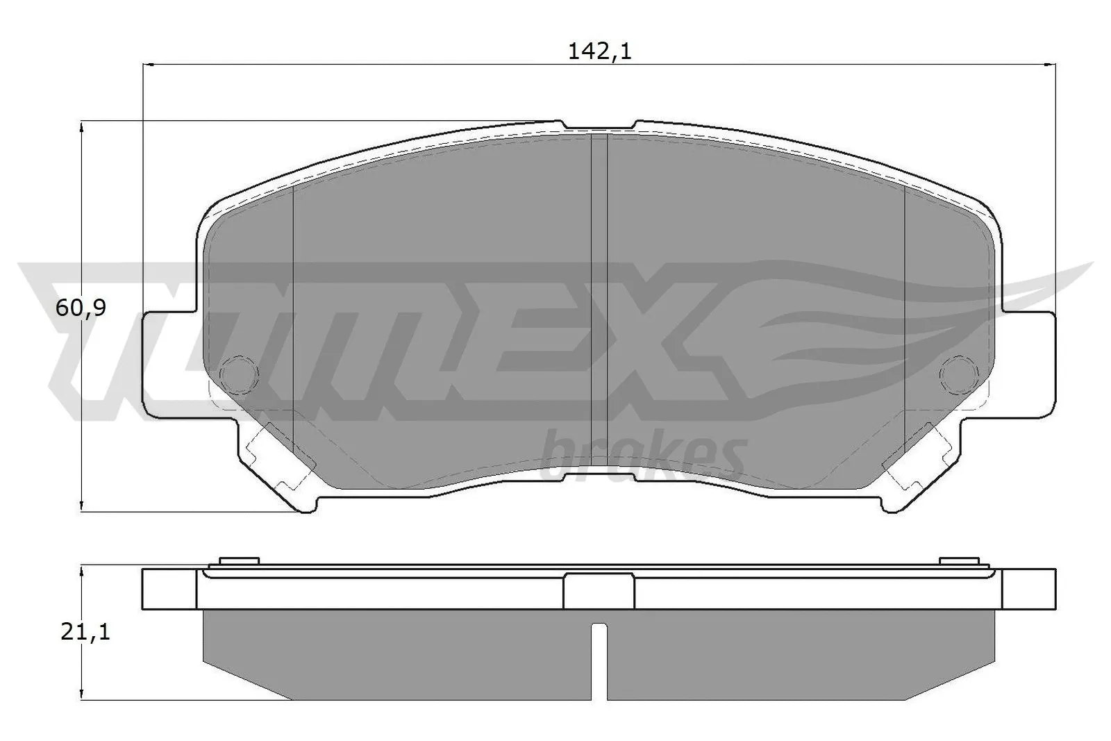 Brake Pad Set, disc brake (TX 17-251)