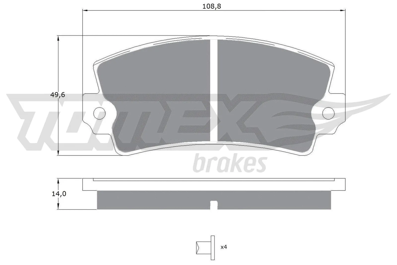 Brake Pad Set, disc brake (TX 10-43)