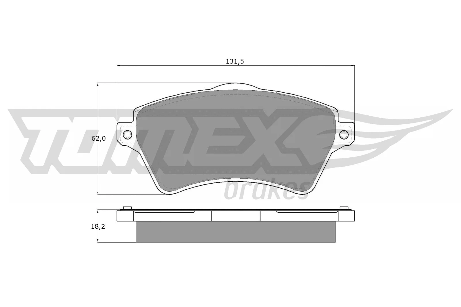 Brake Pad Set, disc brake (TX 15-39)