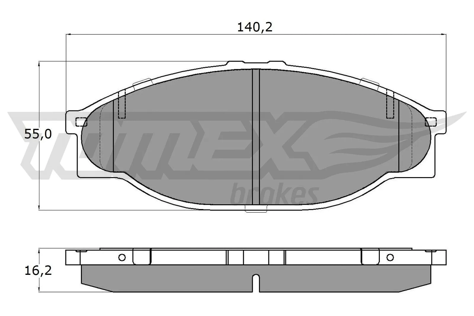 Brake Pad Set, disc brake (TX 13-80)
