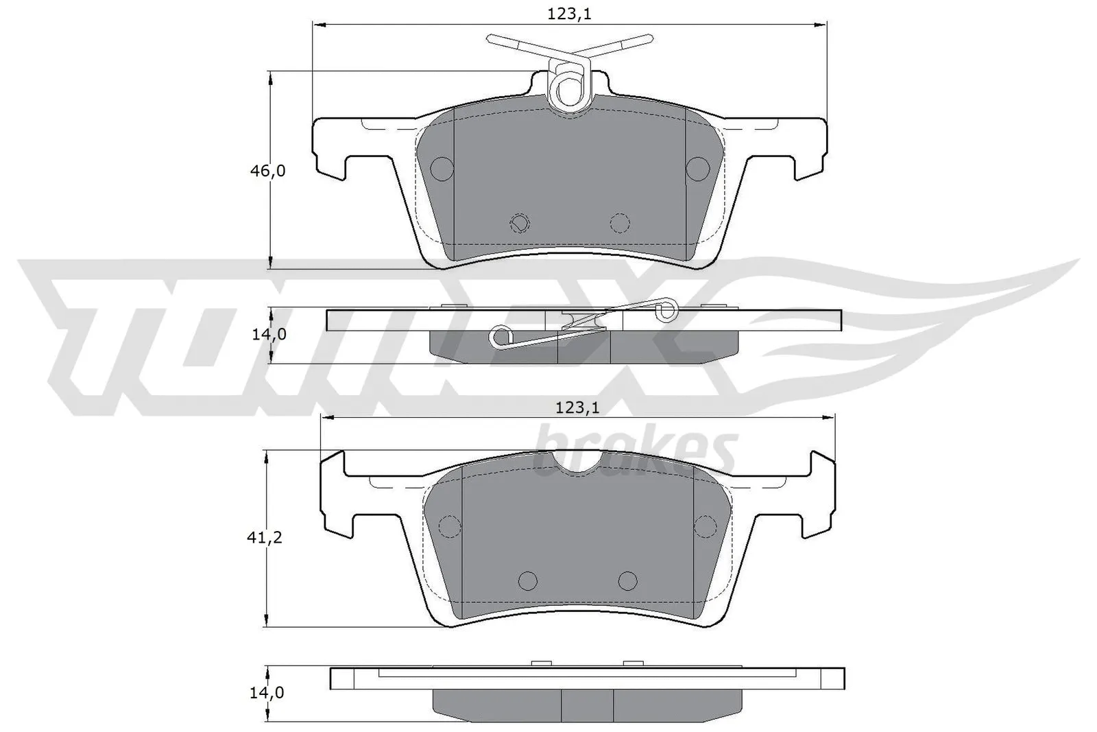 Brake Pad Set, disc brake (TX 17-021)