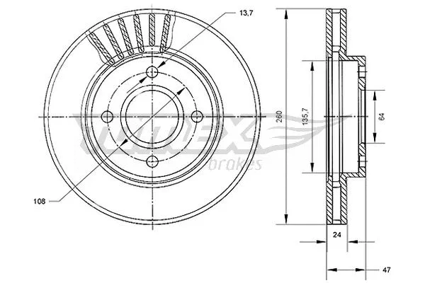 Brake Disc (TX 70-43)