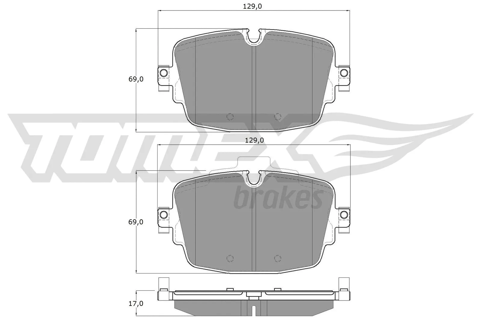 Brake Pad Set, disc brake (TX 16-13)