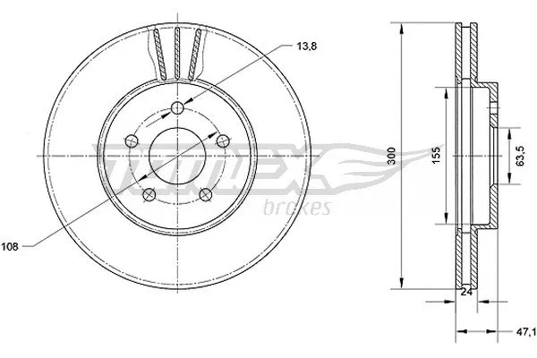 Brake Disc (TX 70-44)