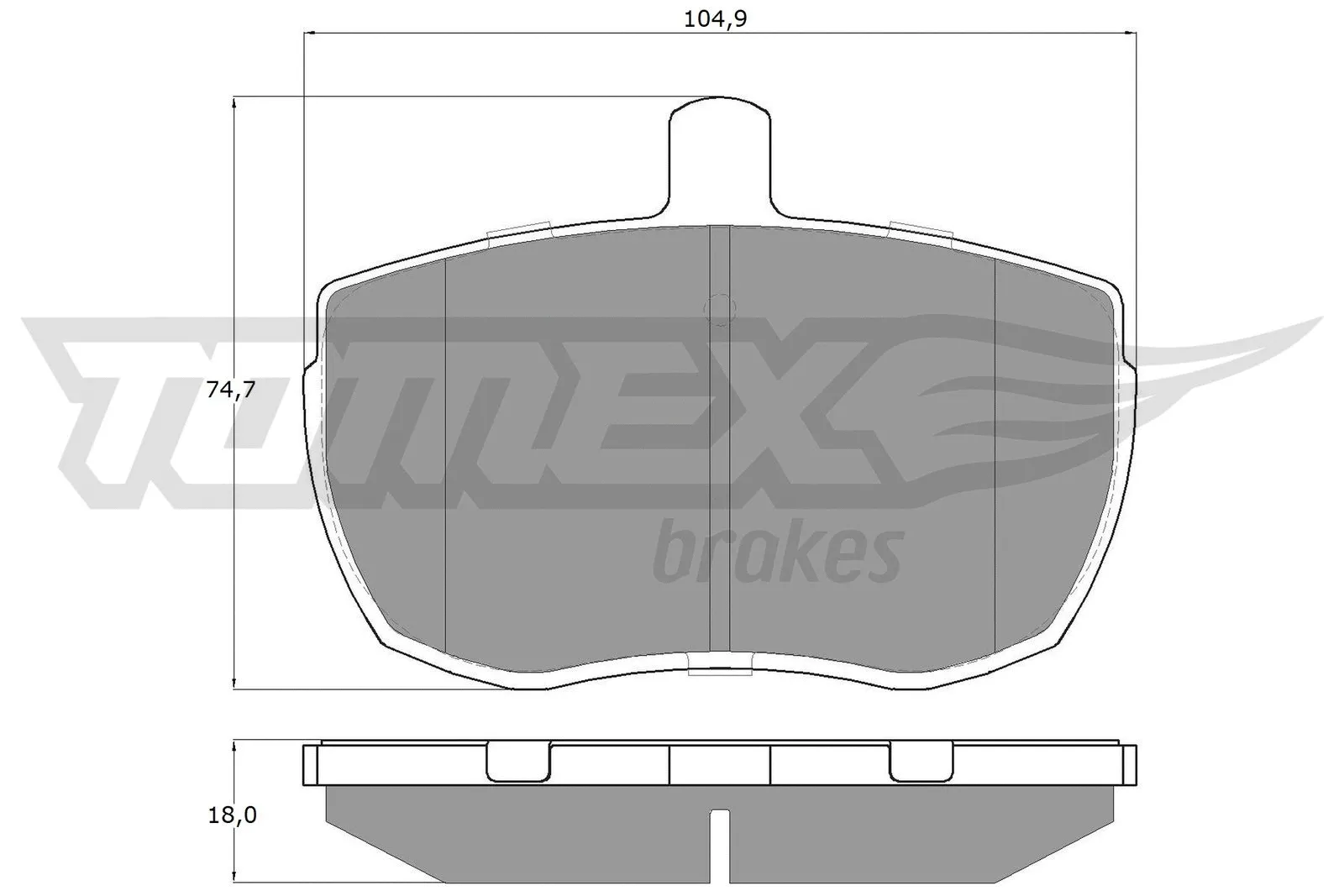 Brake Pad Set, disc brake (TX 11-21)