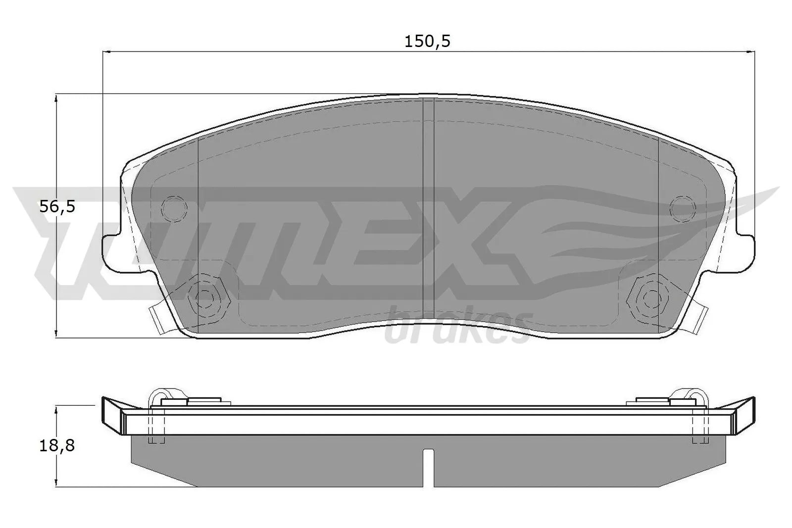 Brake Pad Set, disc brake (TX 19-18)