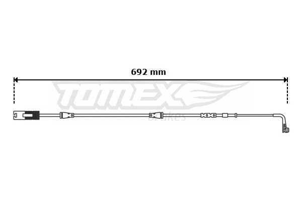 Warning Contact, brake pad wear (TX 30-68)