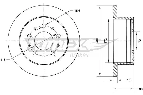 Brake Disc (TX 70-61)