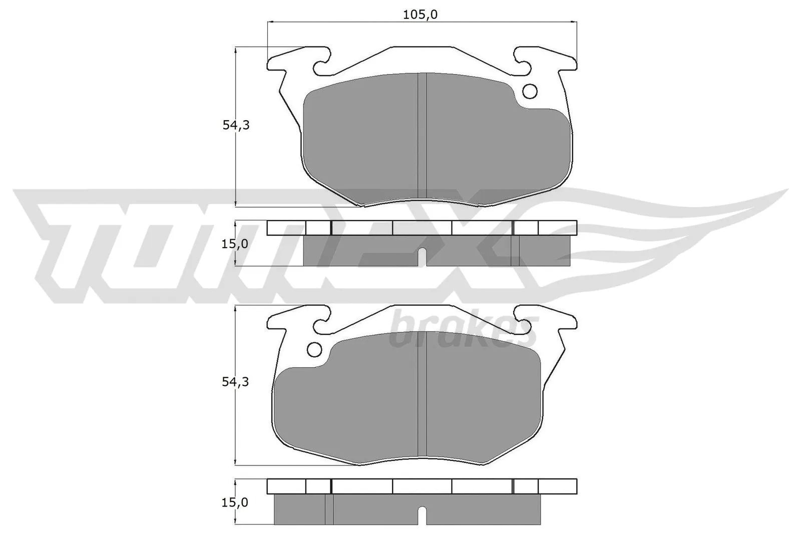 Brake Pad Set, disc brake (TX 10-35)