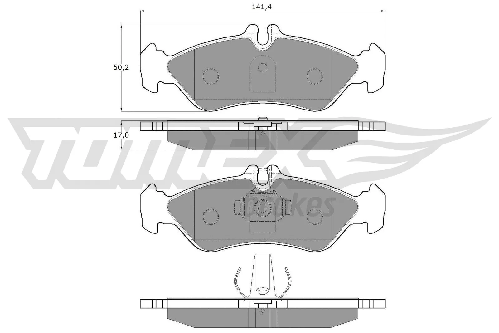 Brake Pad Set, disc brake (TX 11-50)