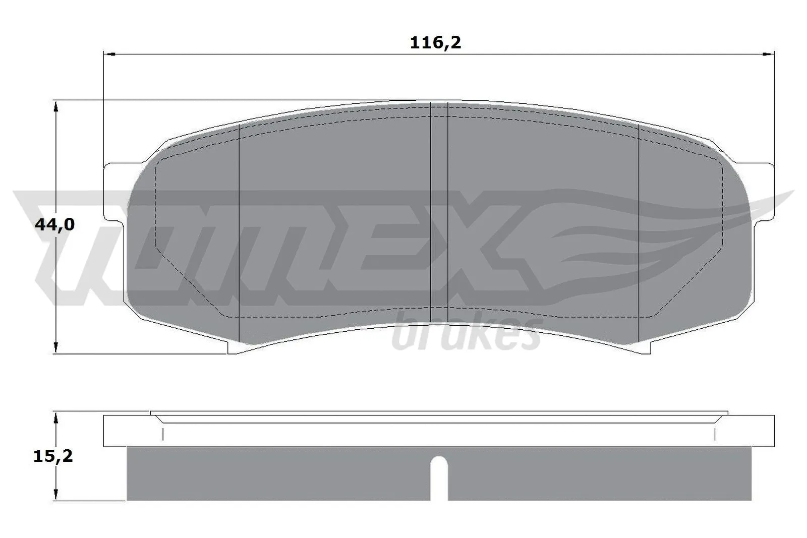 Brake Pad Set, disc brake (TX 13-83)