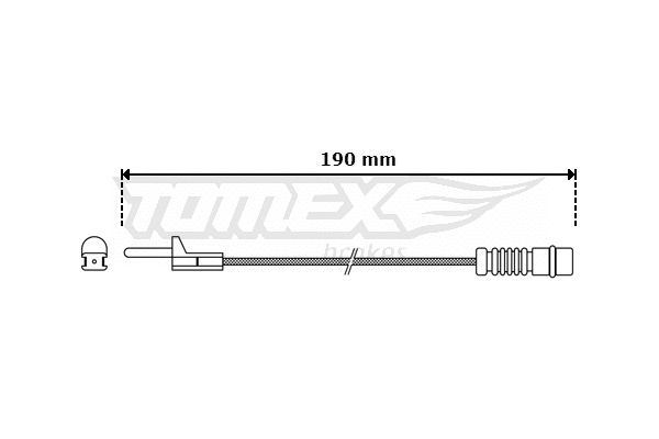 Warning Contact, brake pad wear (TX 30-09)