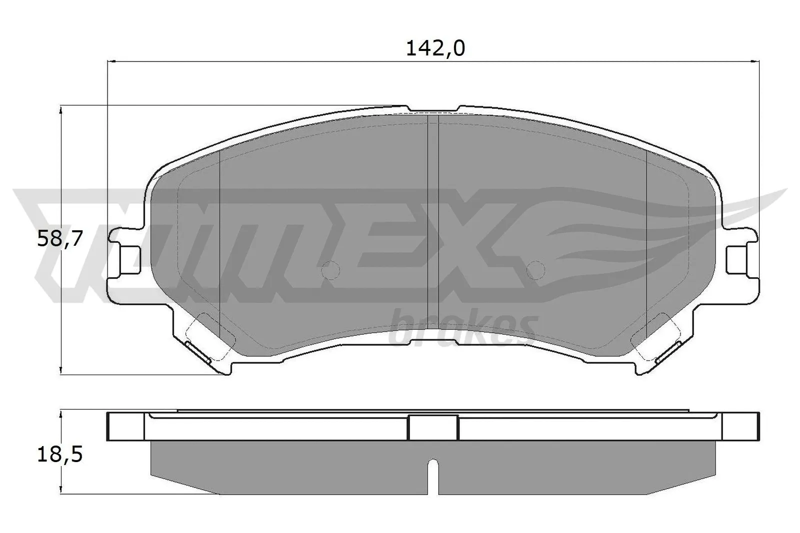 Brake Pad Set, disc brake (TX 18-25)