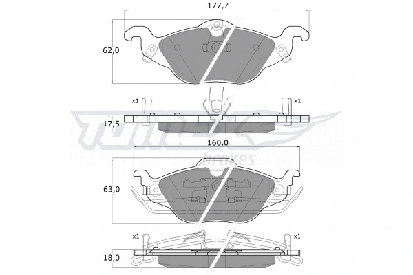 Brake Pad Set, disc brake