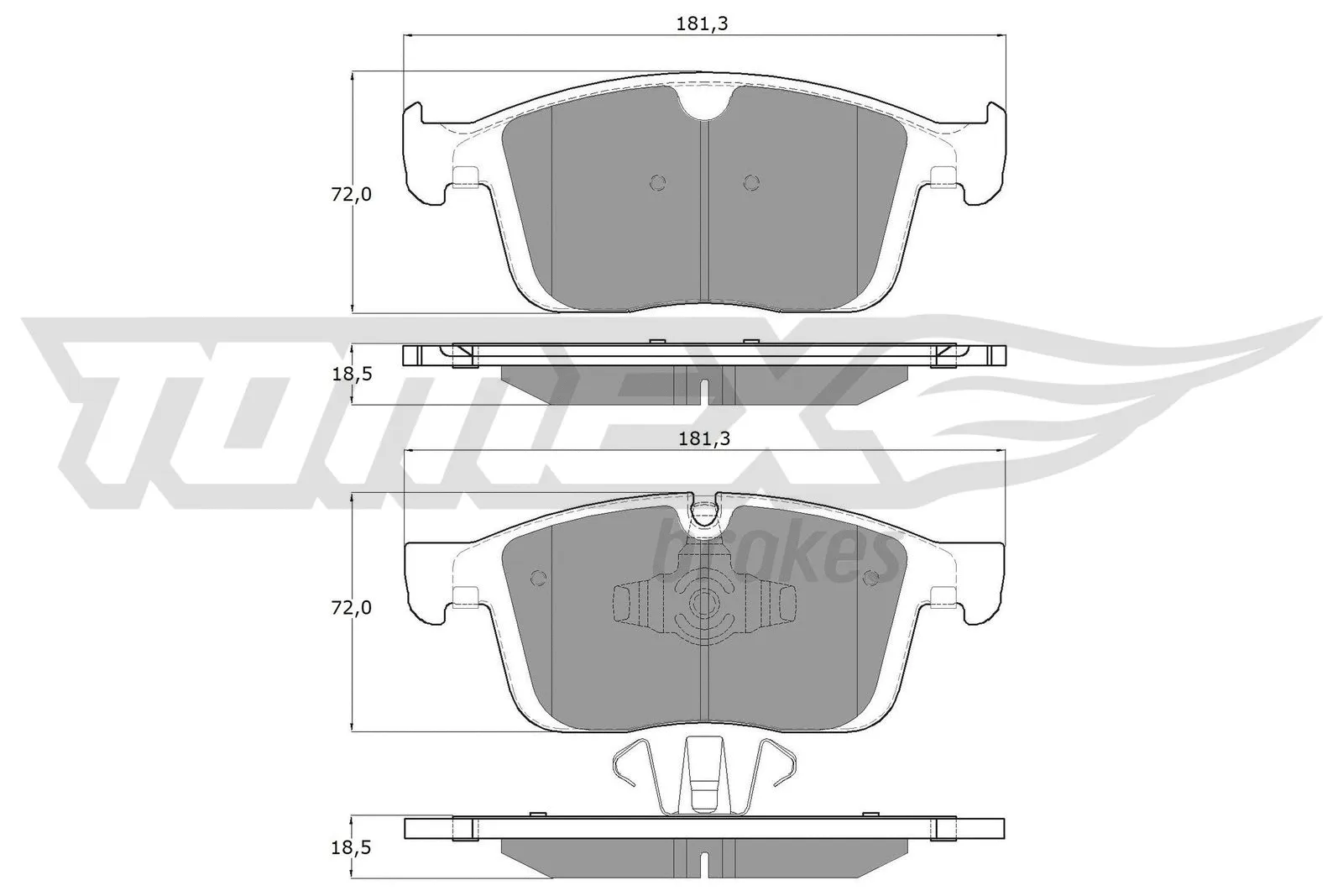 Brake Pad Set, disc brake (TX 18-85)