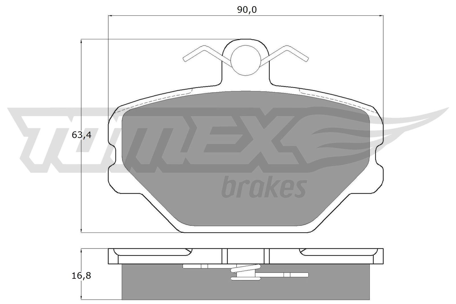 Brake Pad Set, disc brake (TX 10-39)