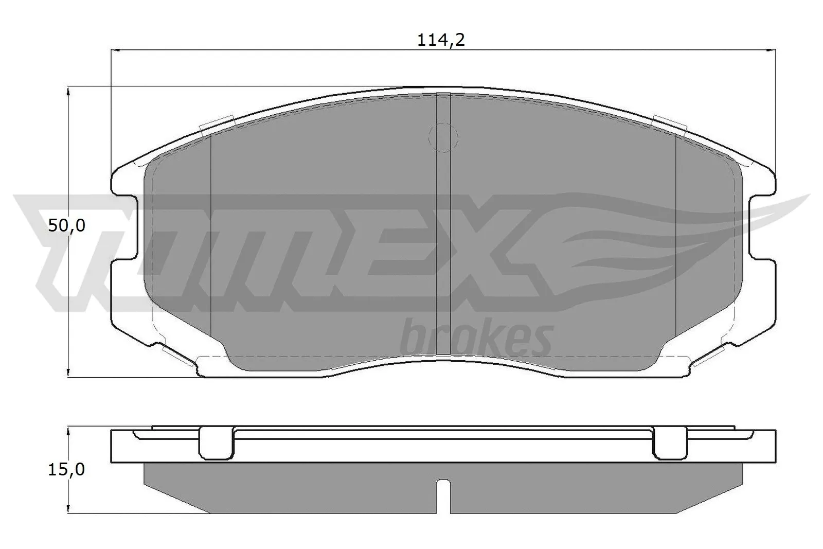Brake Pad Set, disc brake (TX 12-91)