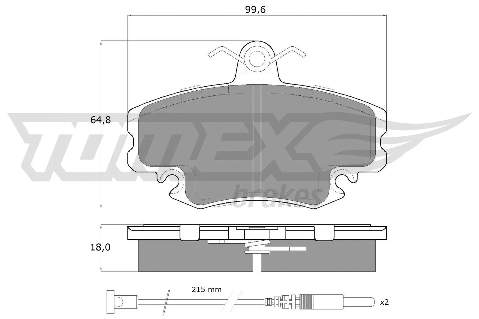 Brake Pad Set, disc brake (TX 11-78)