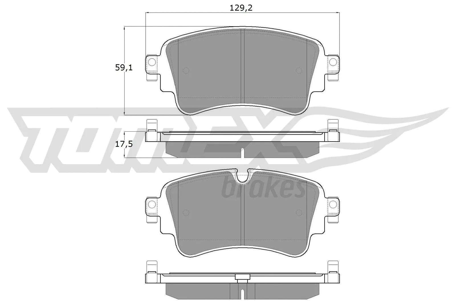 Brake Pad Set, disc brake (TX 18-23)