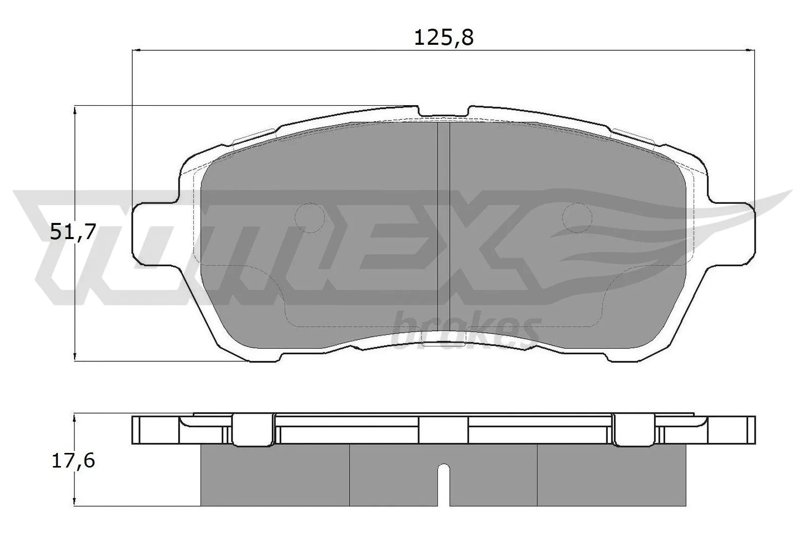Brake Pad Set, disc brake (TX 17-95)