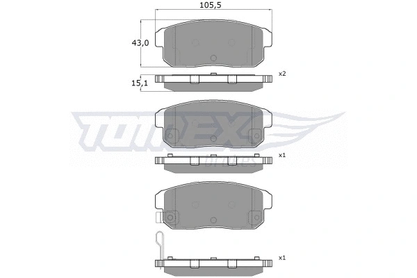 Brake Pad Set, disc brake