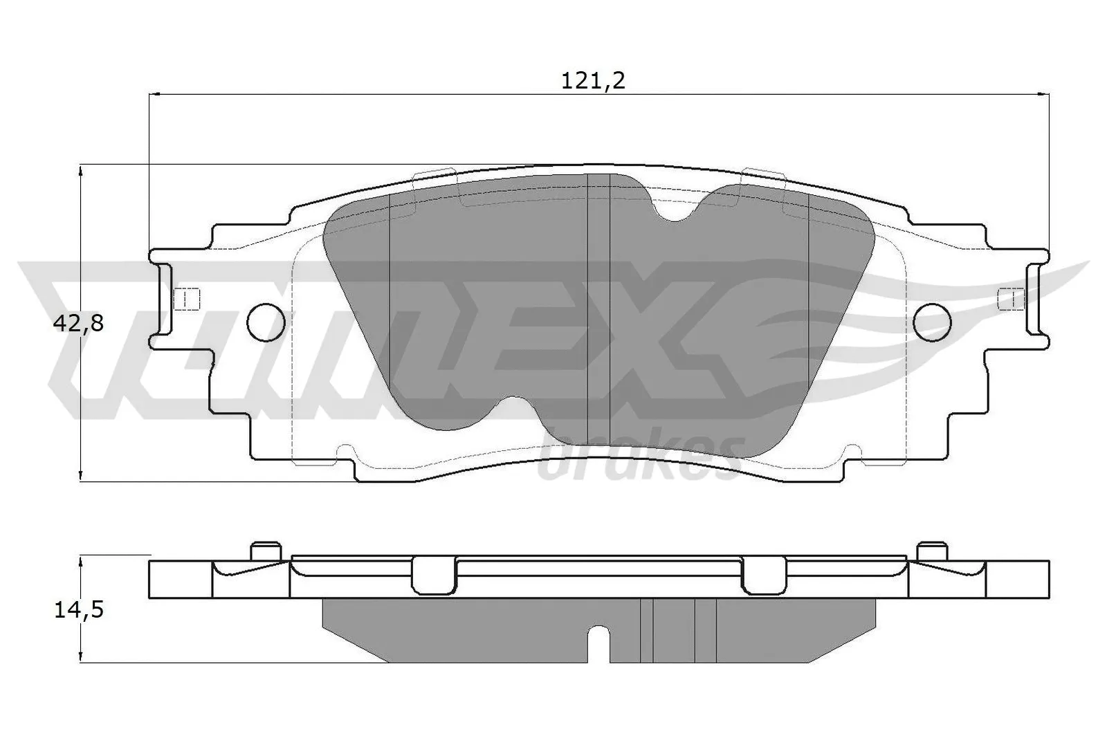 Brake Pad Set, disc brake (TX 18-98)