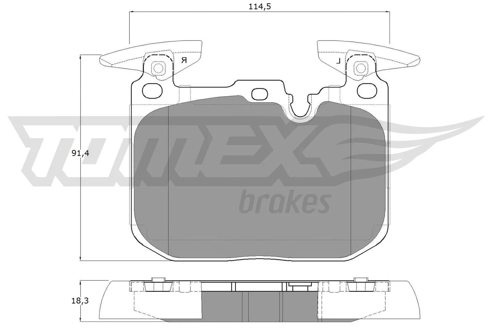 Brake Pad Set, disc brake (TX 18-49)