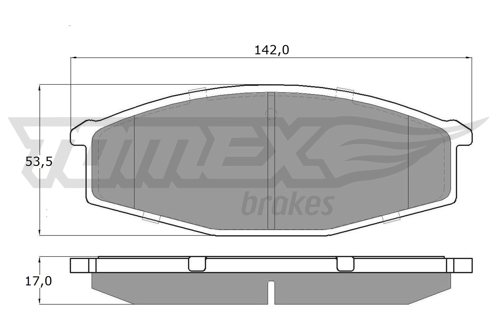 Brake Pad Set, disc brake (TX 11-56)