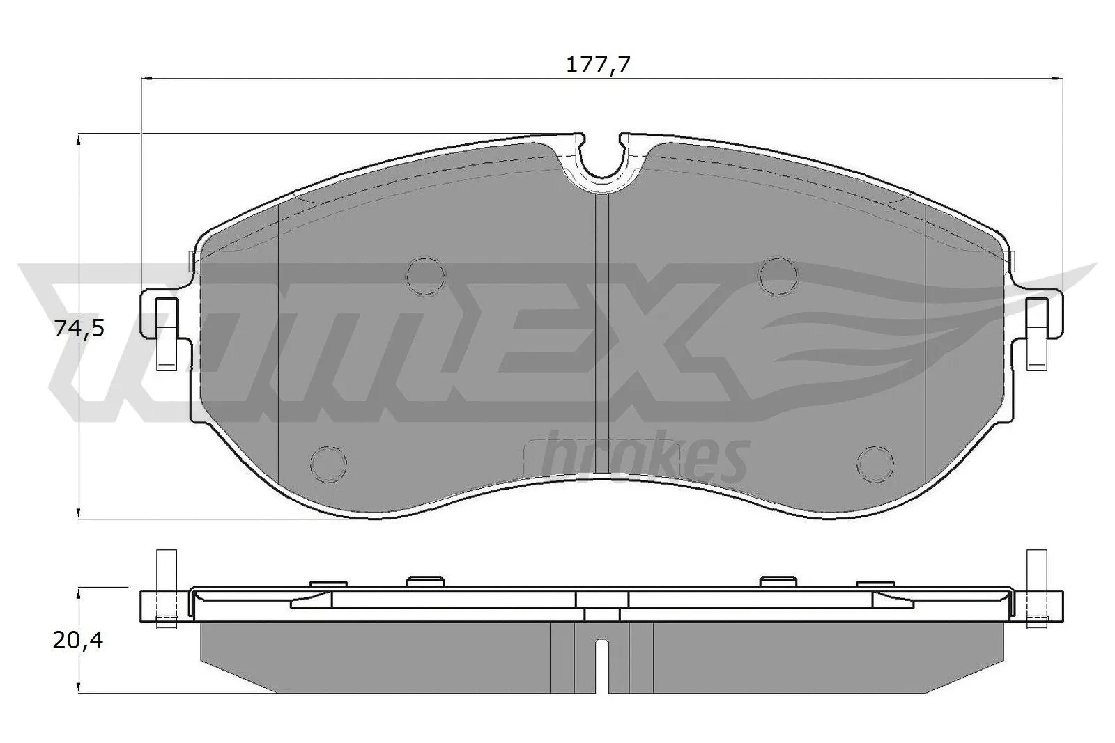 Brake Pad Set, disc brake (TX 19-96)