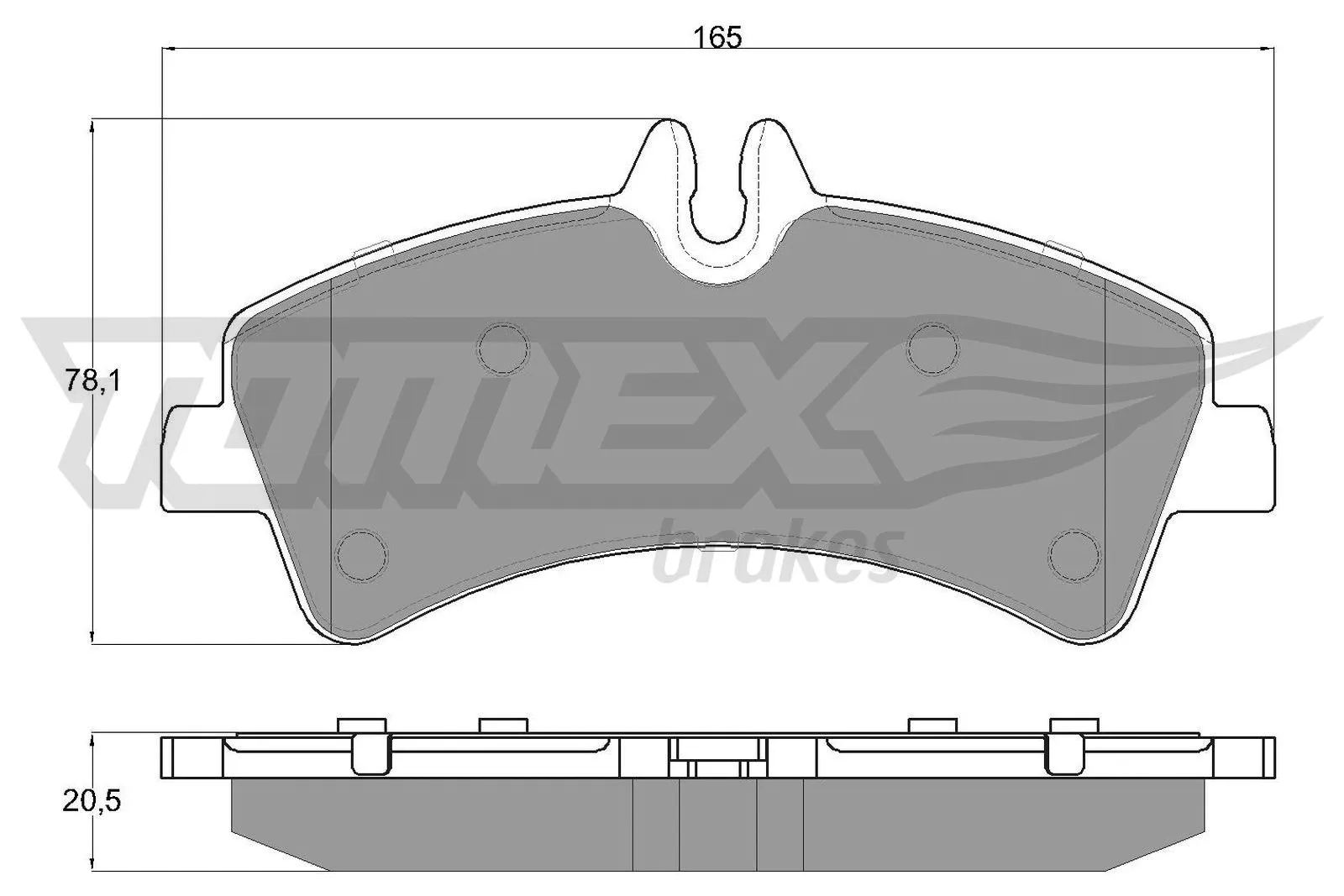 Brake Pad Set, disc brake (TX 14-26)